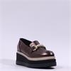 Marco Moreo Stockholm Platform Link Shoe - Brown Metallic